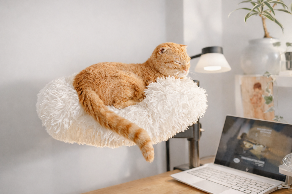 NUZZLE NEST Cloudy Desk Cat Bed